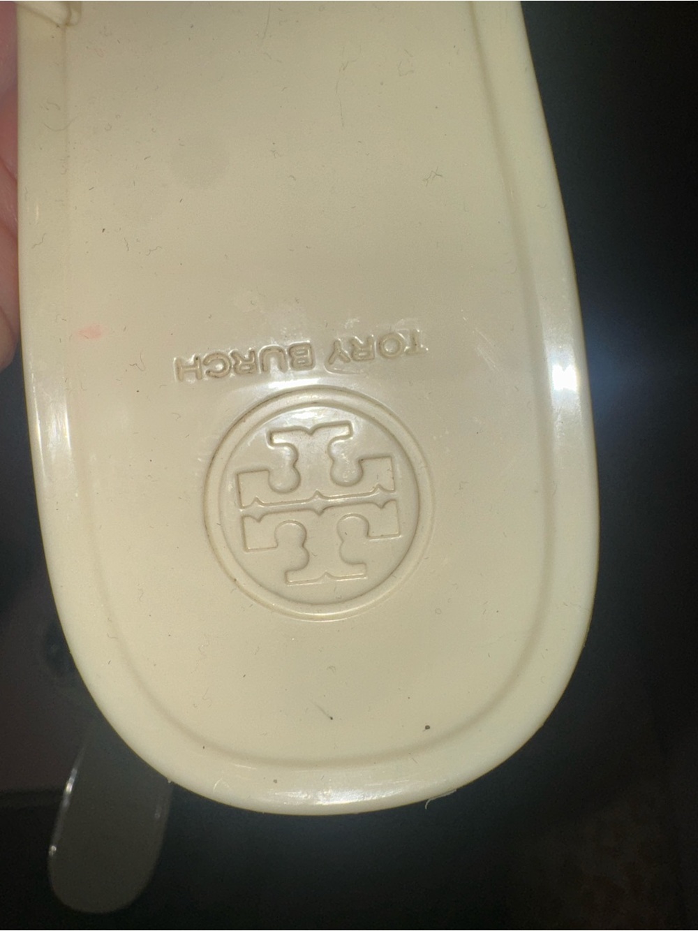 Tory Burch White and Gold Sandals - Picture 9 of 9